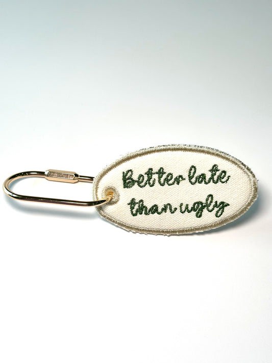Personalized Embroidered Phrase Bag Tag