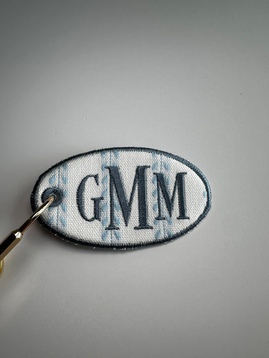 Personalized Embroidered Name/Initial Bag Tag