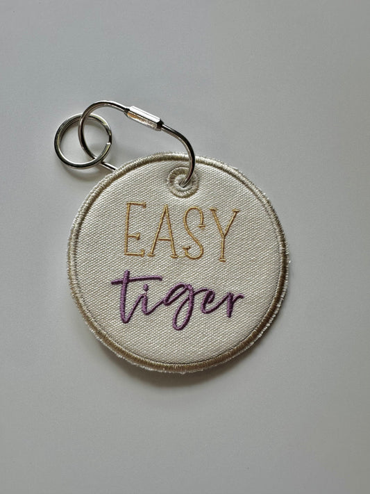 Personalized Embroidered Phrase Bag Tag
