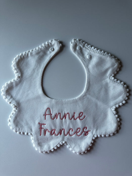 Personalized Embroidered Baby Bibs