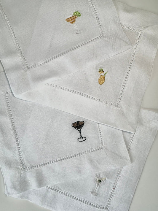 Personalized Embroidered Cocktail Napkins