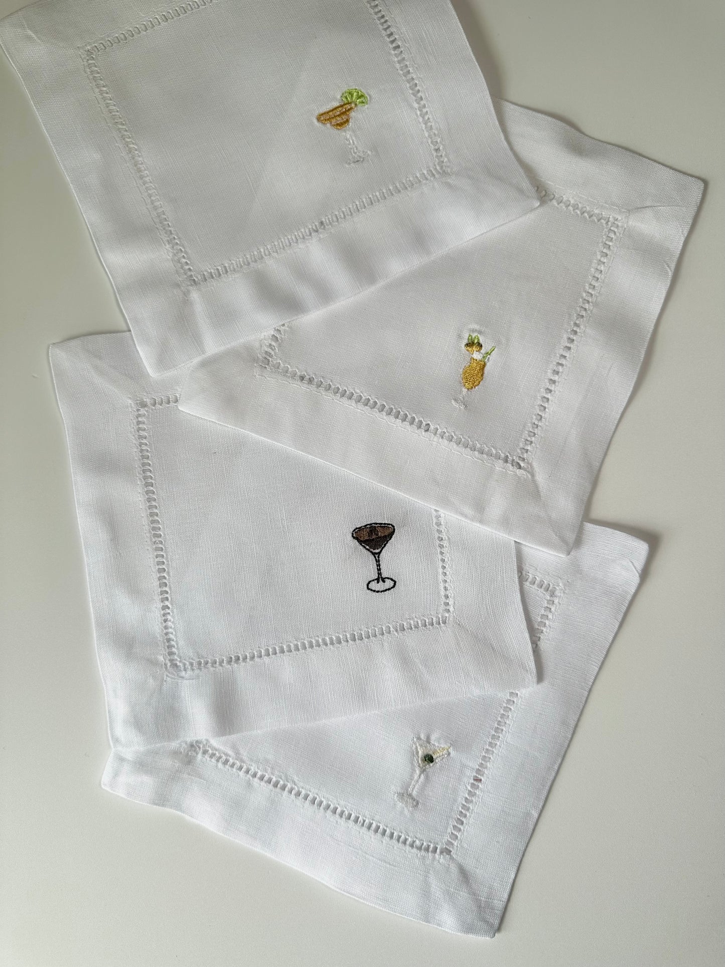 Personalized Embroidered Cocktail Napkins