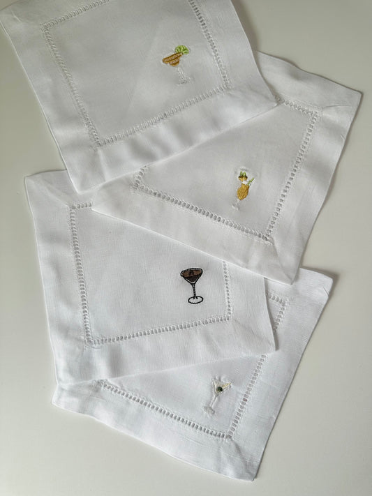 Personalized Embroidered Cocktail Napkins