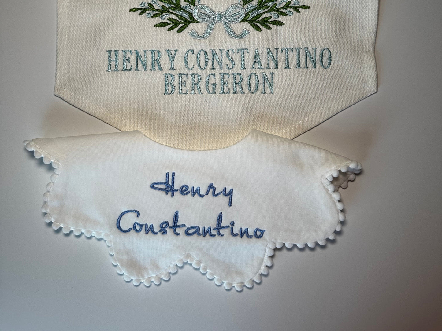 Personalized Embroidered Baby Bibs